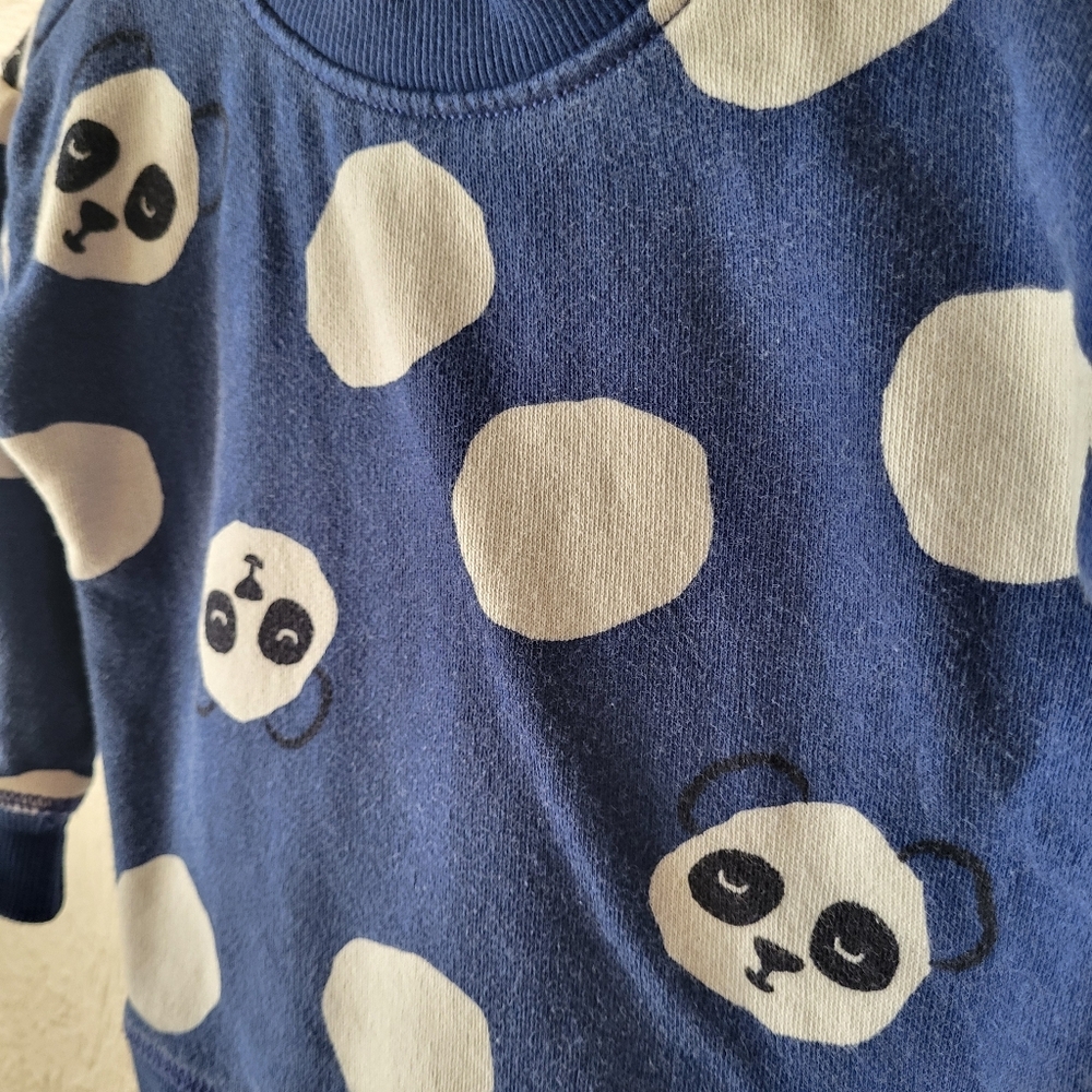 Hanna Andersson French Terry Panda Sweatshirt 80cm - Picture 2 of 6